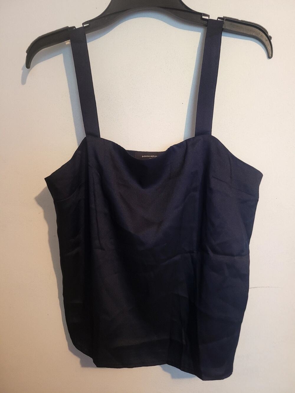 NWT Banana Republic Navy Elevated Tank Top, Sz M- Minimalist Quiet Luxury Chic